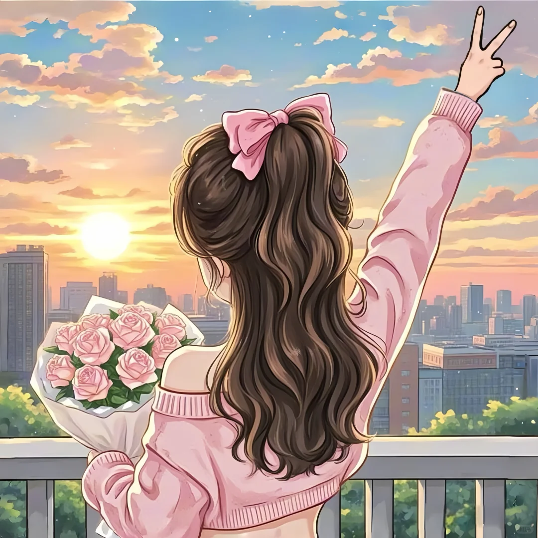 可爱女生头像♥玫瑰自有浪漫🌹✌🏻