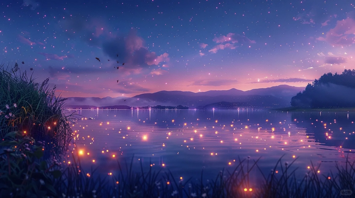 湖边萤火虫