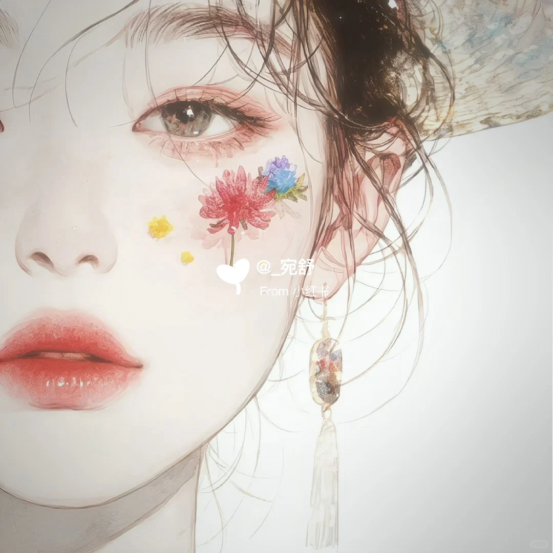 山茶花少女 温柔治愈系出圈头像