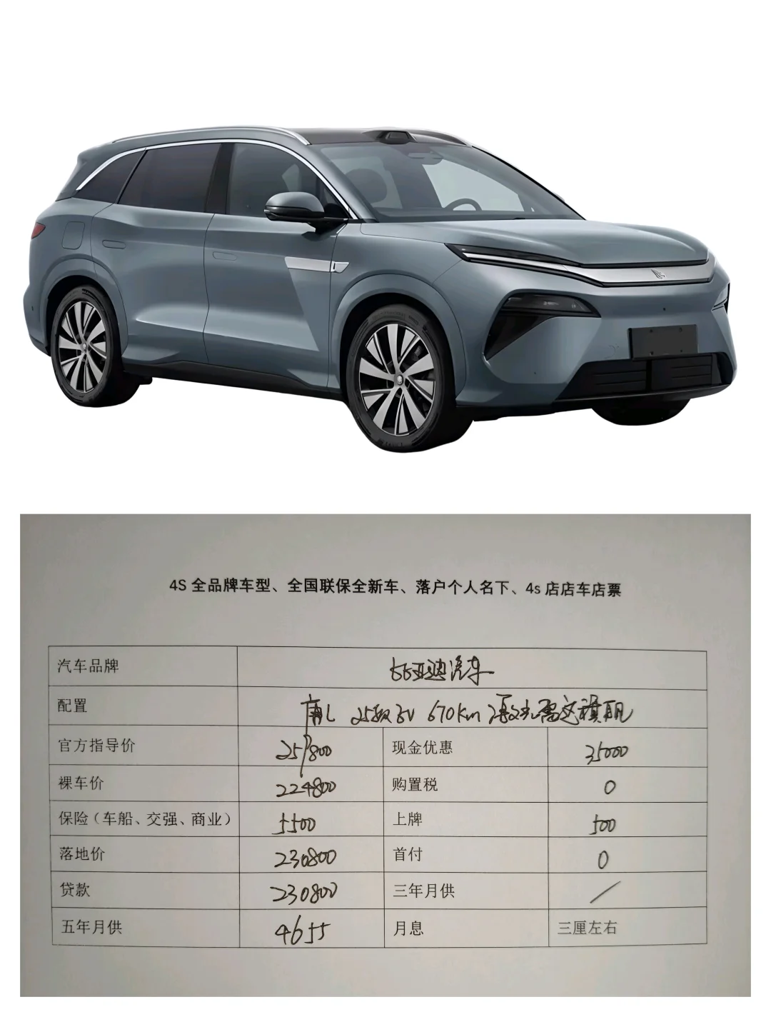 比亚迪唐l 6月低购车优惠零首付活动