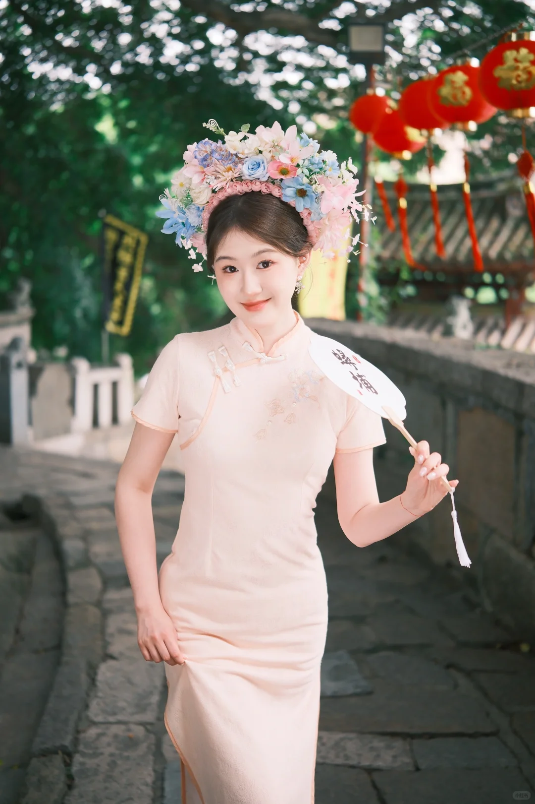 在泉州挑战簪花一张封神！！💐