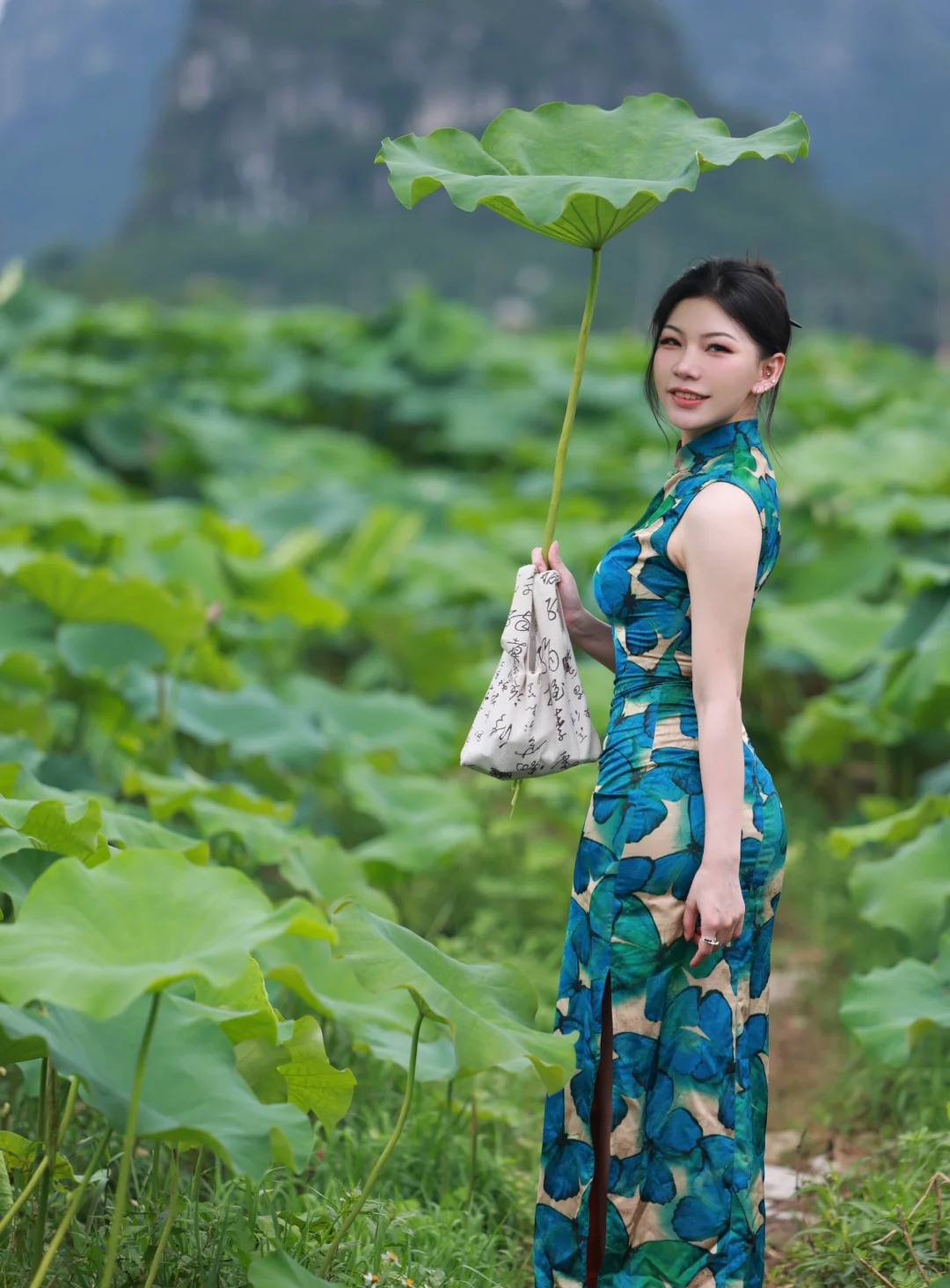 当健身人穿上旗袍