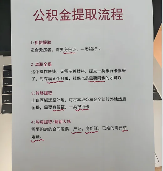公积金提取流程