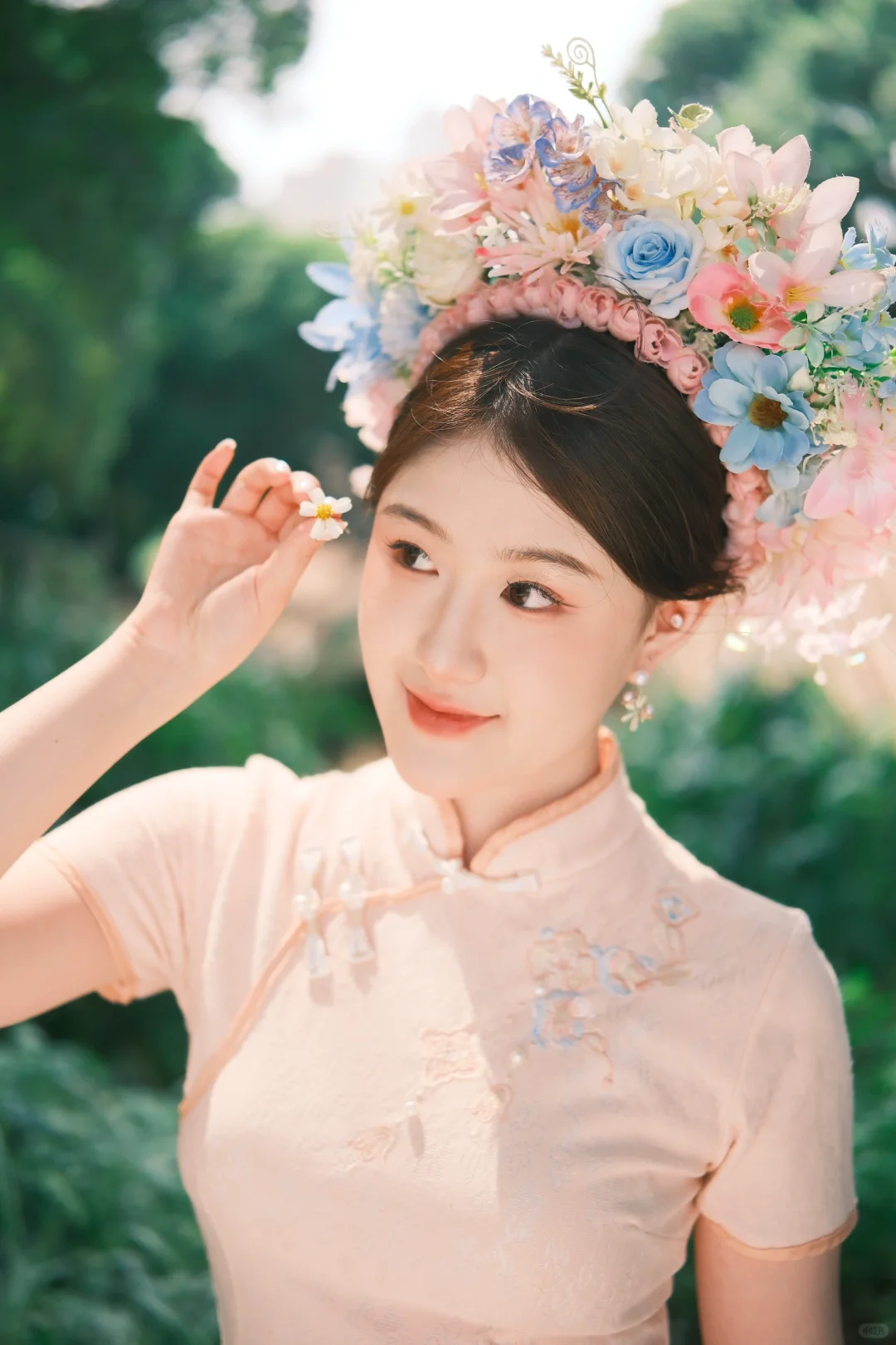 在泉州挑战簪花一张封神！！💐