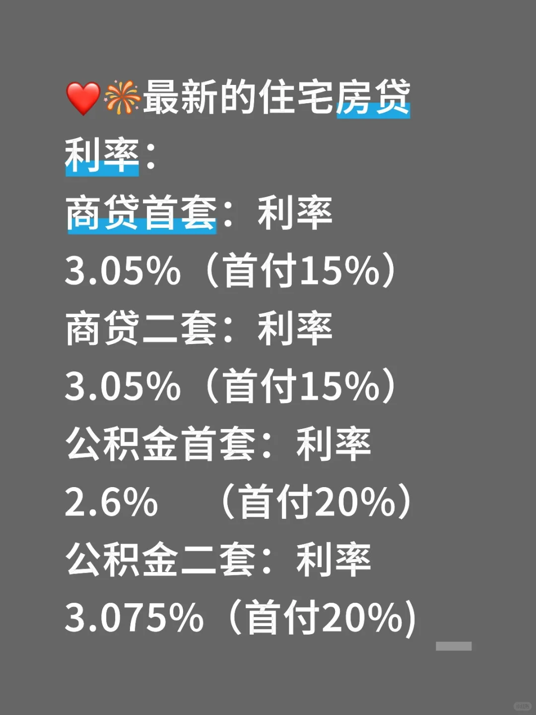 买房福利又来啦！贷款利率下调