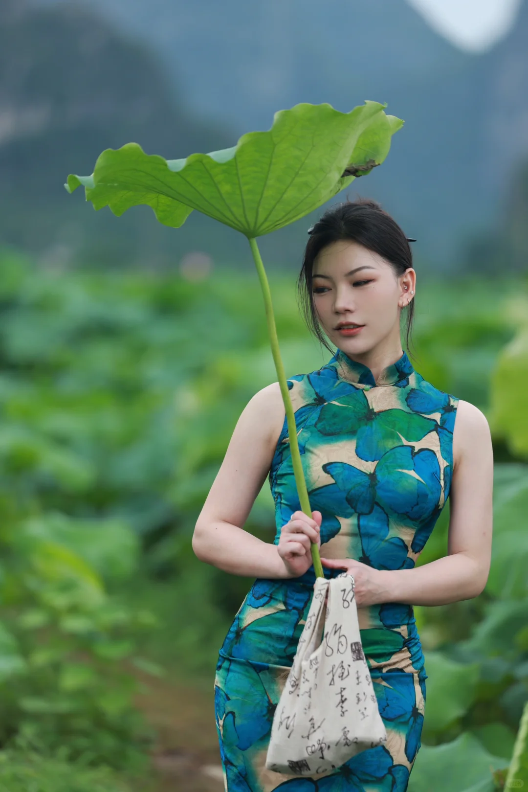 当健身人穿上旗袍