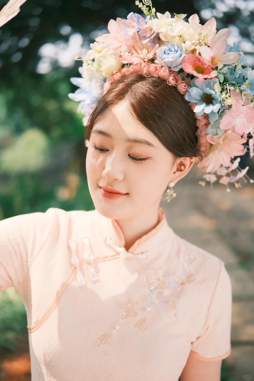 在泉州挑战簪花一张封神！！💐