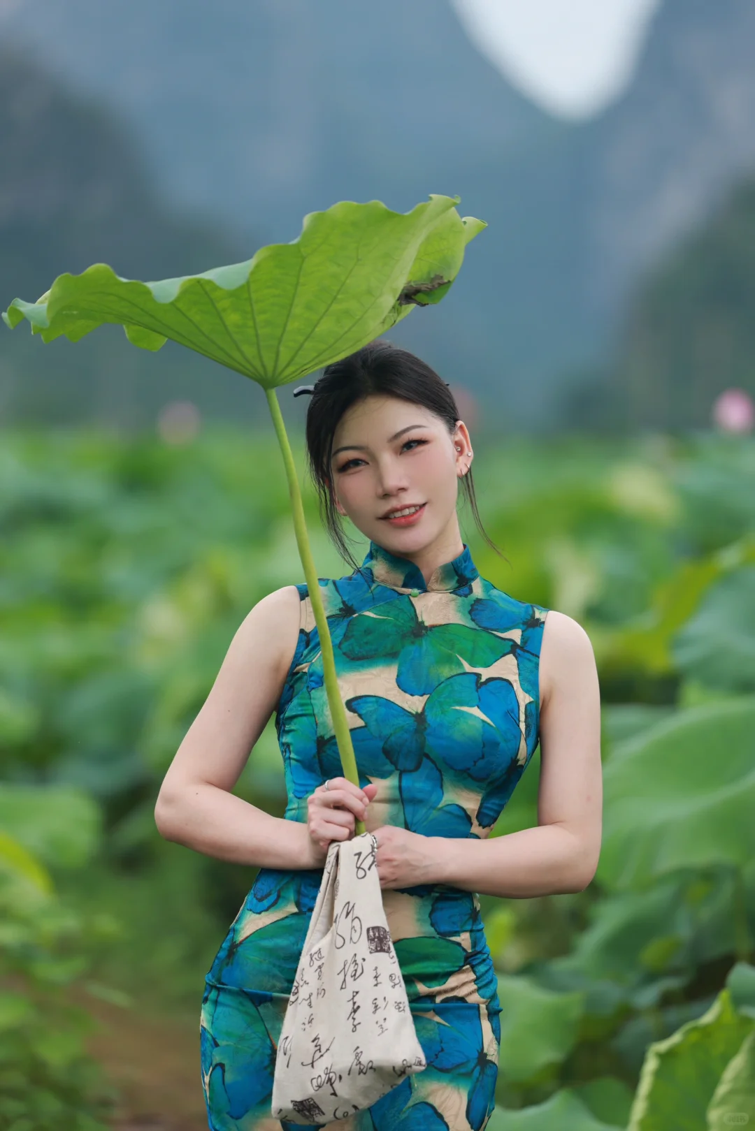 当健身人穿上旗袍