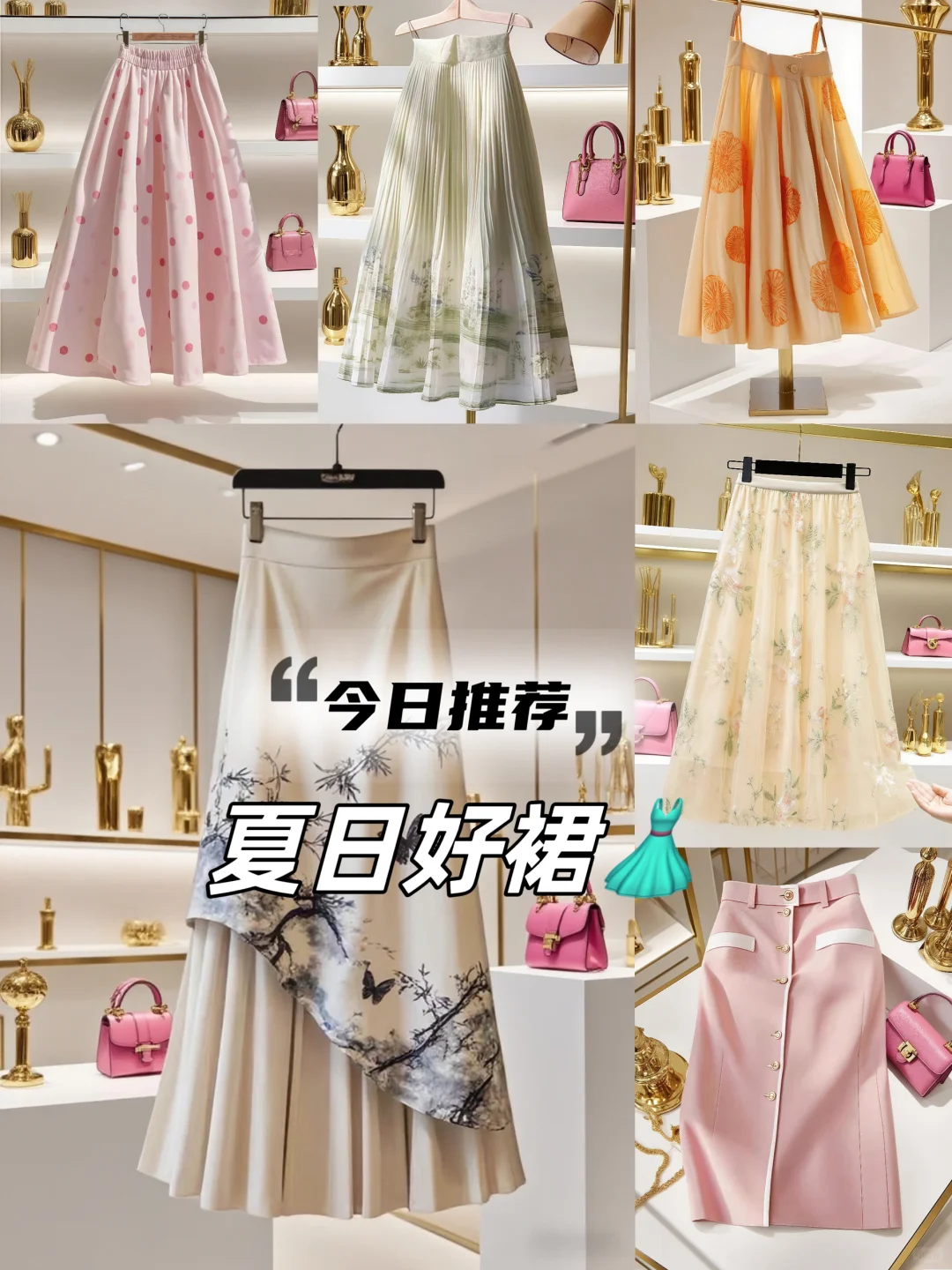 彩虹色裙子谁穿谁好看！