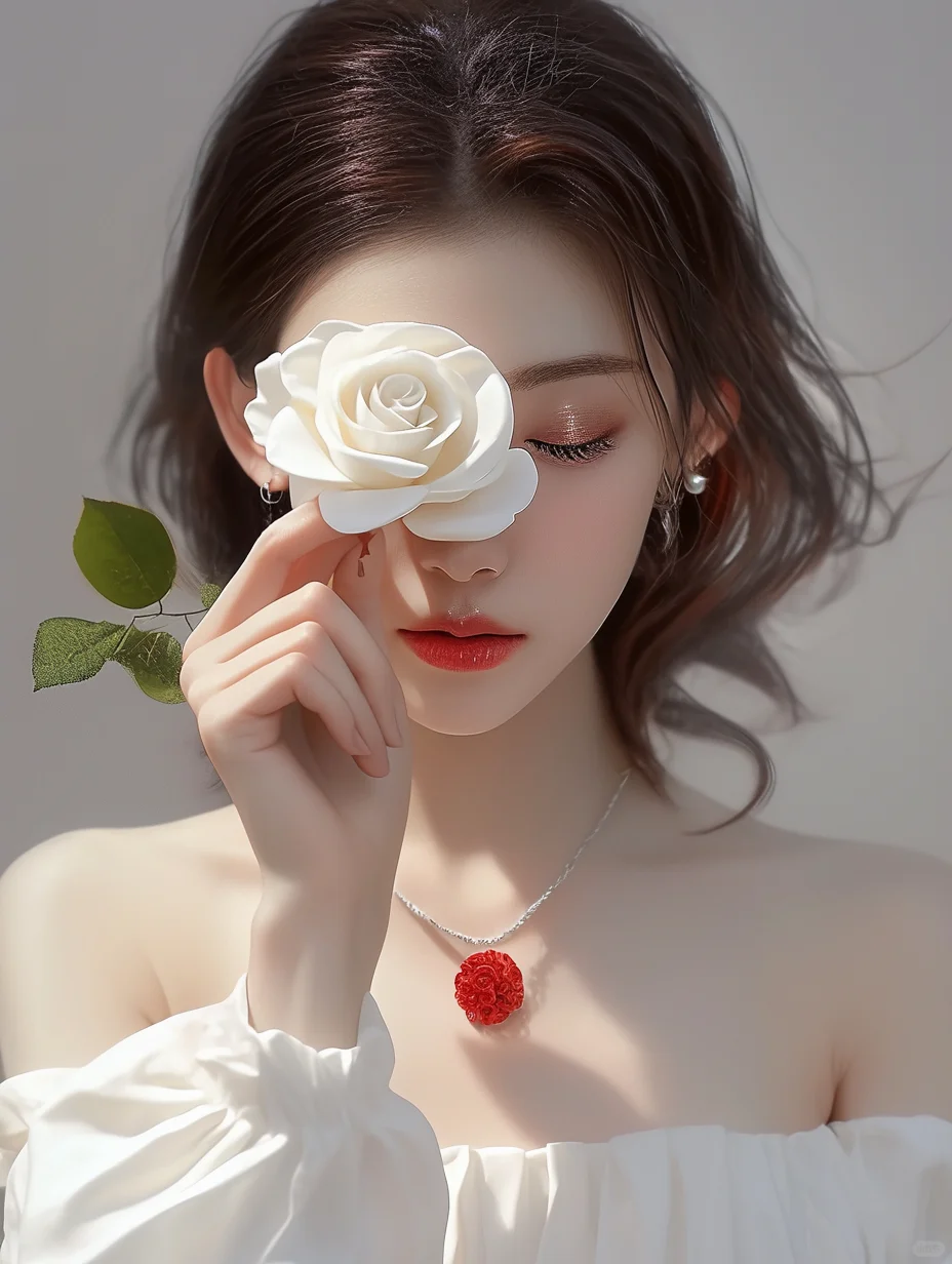 玫瑰美女写真