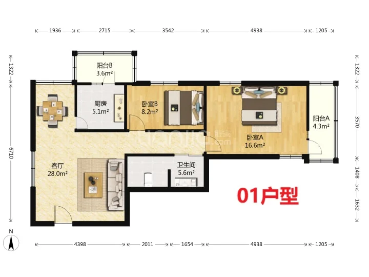 简介航天二院附近电梯房之玉海园二里