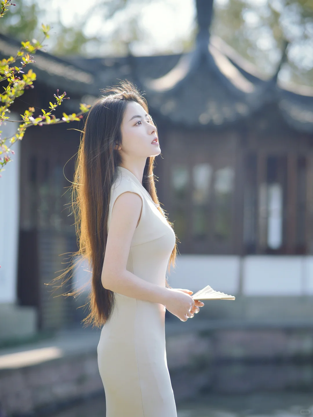 一袭青花落江南，步步生莲是宋韵