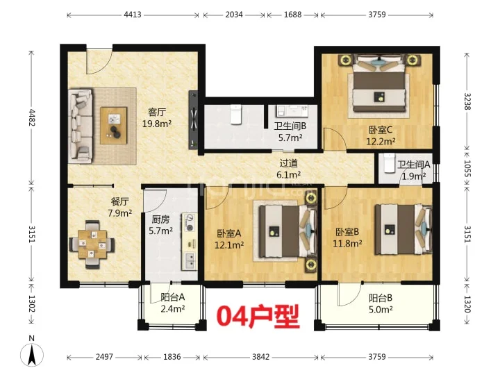 简介航天二院附近电梯房之玉海园二里