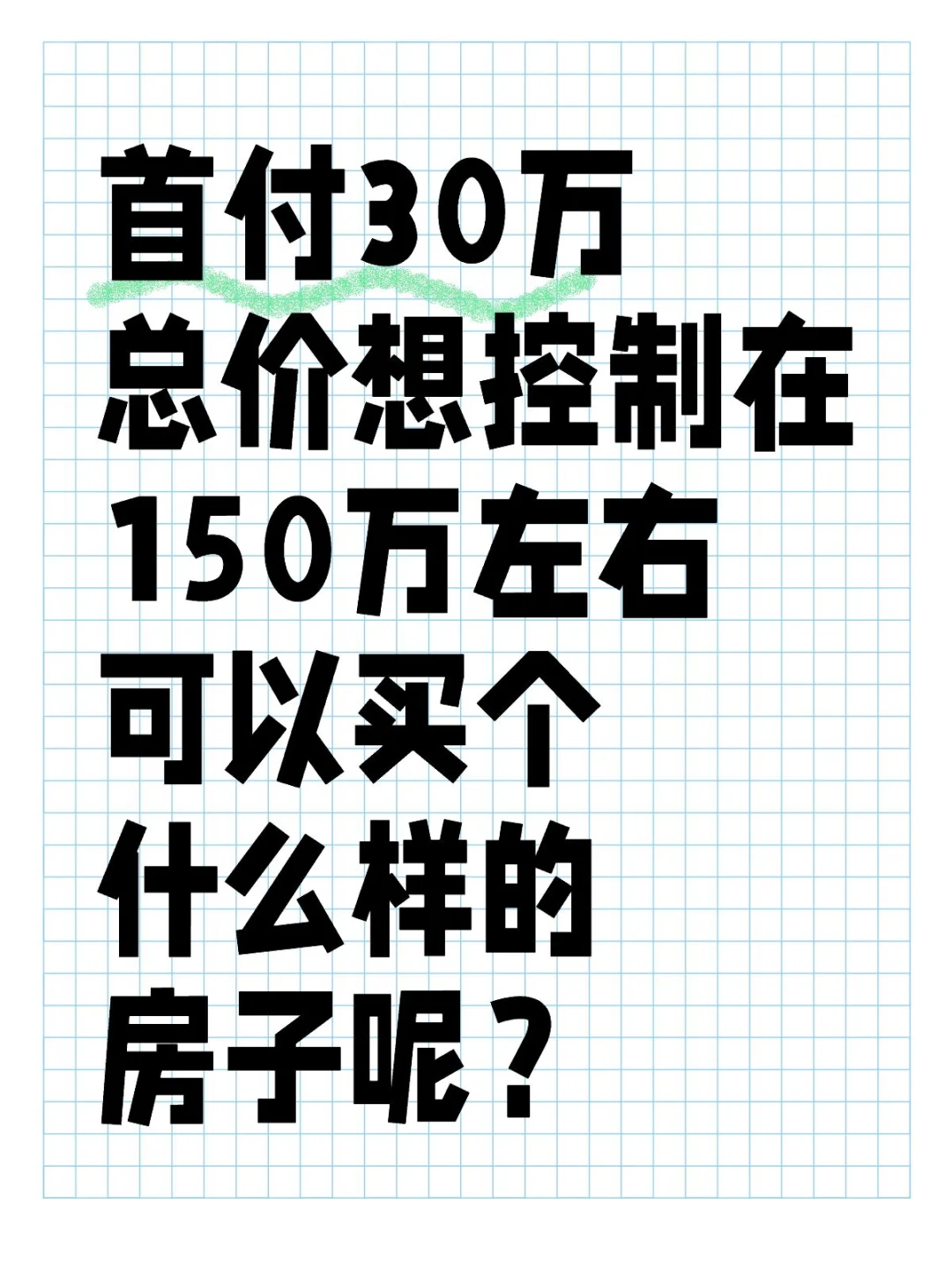 预算150万左右能买个什么样的房子呢？