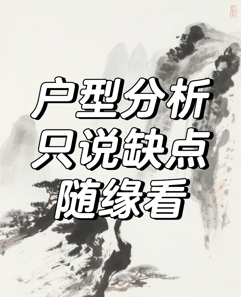 户型分析，只说缺点
