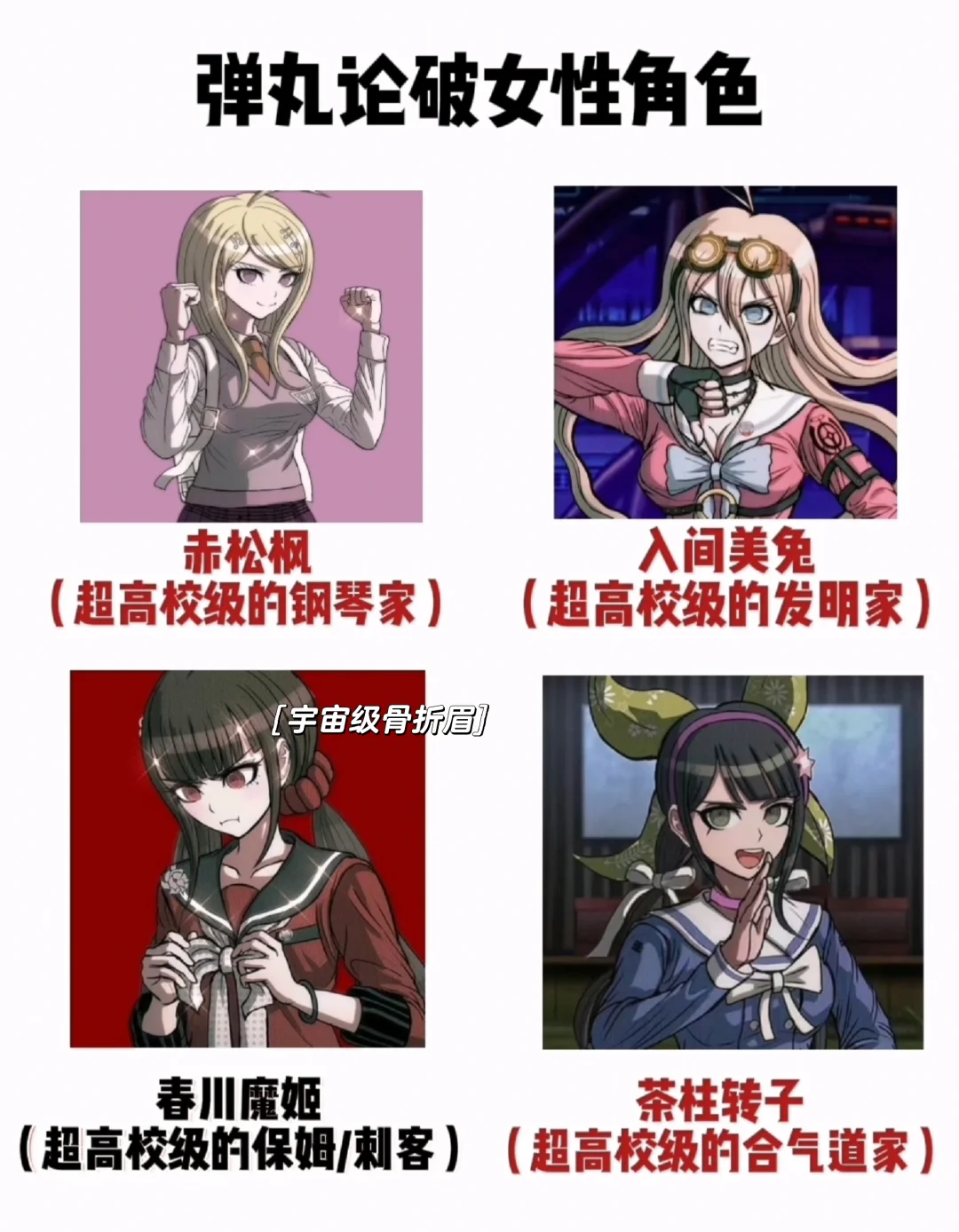 弹丸美女千千万，谁是你的TOP 1？