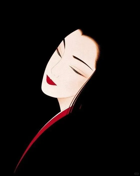 描绘性感高贵的古典美人：日本画师鹤田一郎