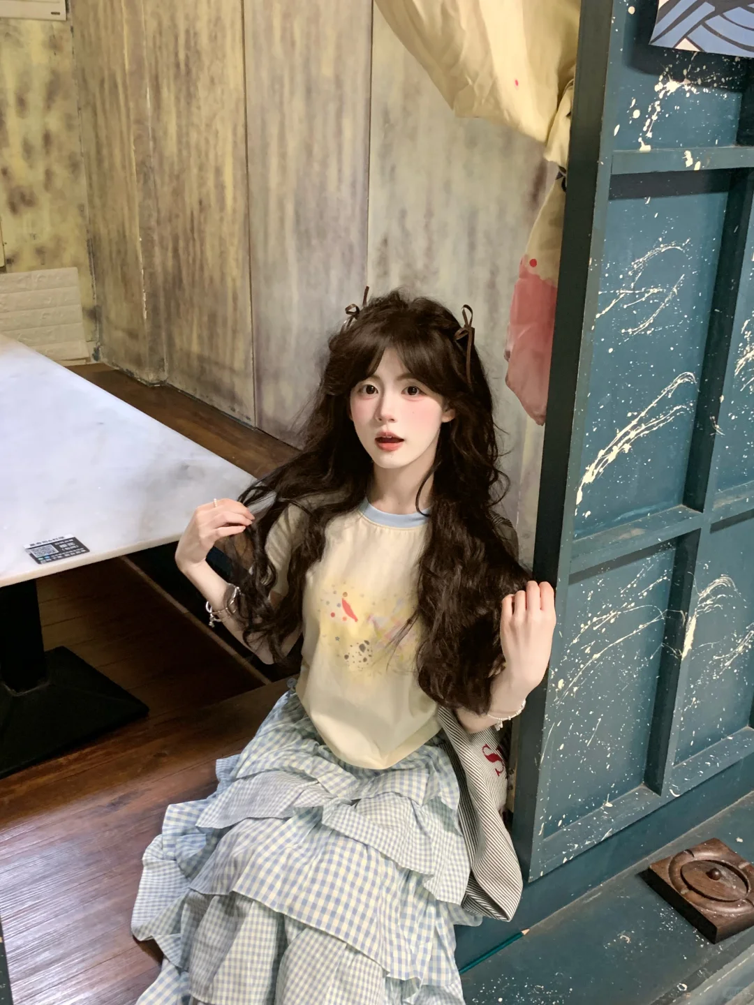 见面时却很热情～