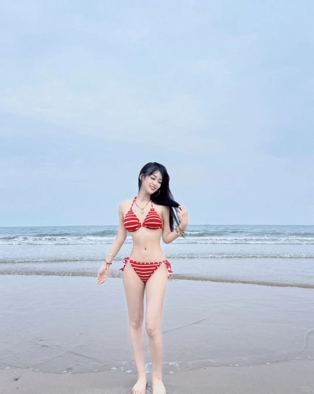 挑战第一次穿比基尼👙