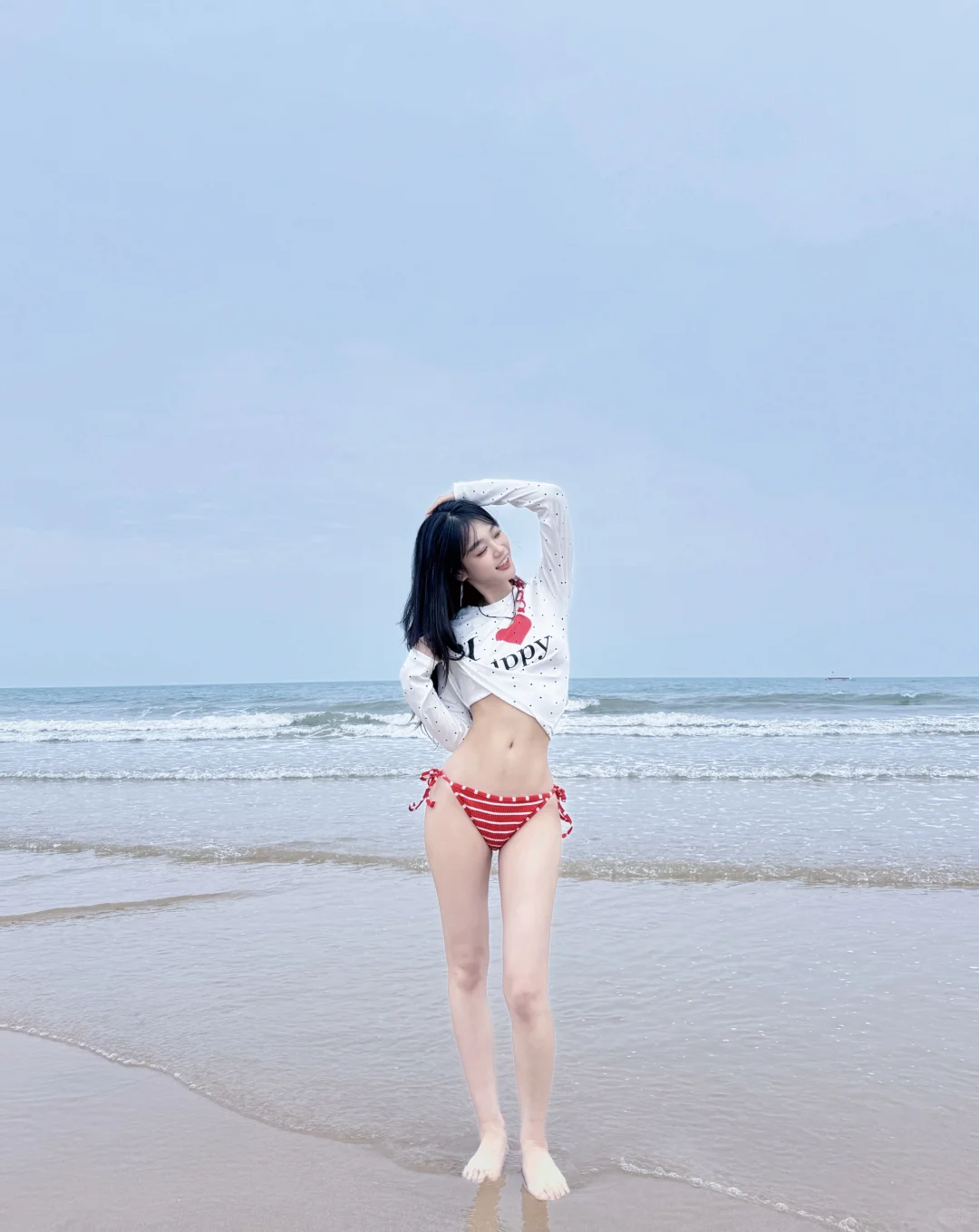 挑战第一次穿比基尼👙