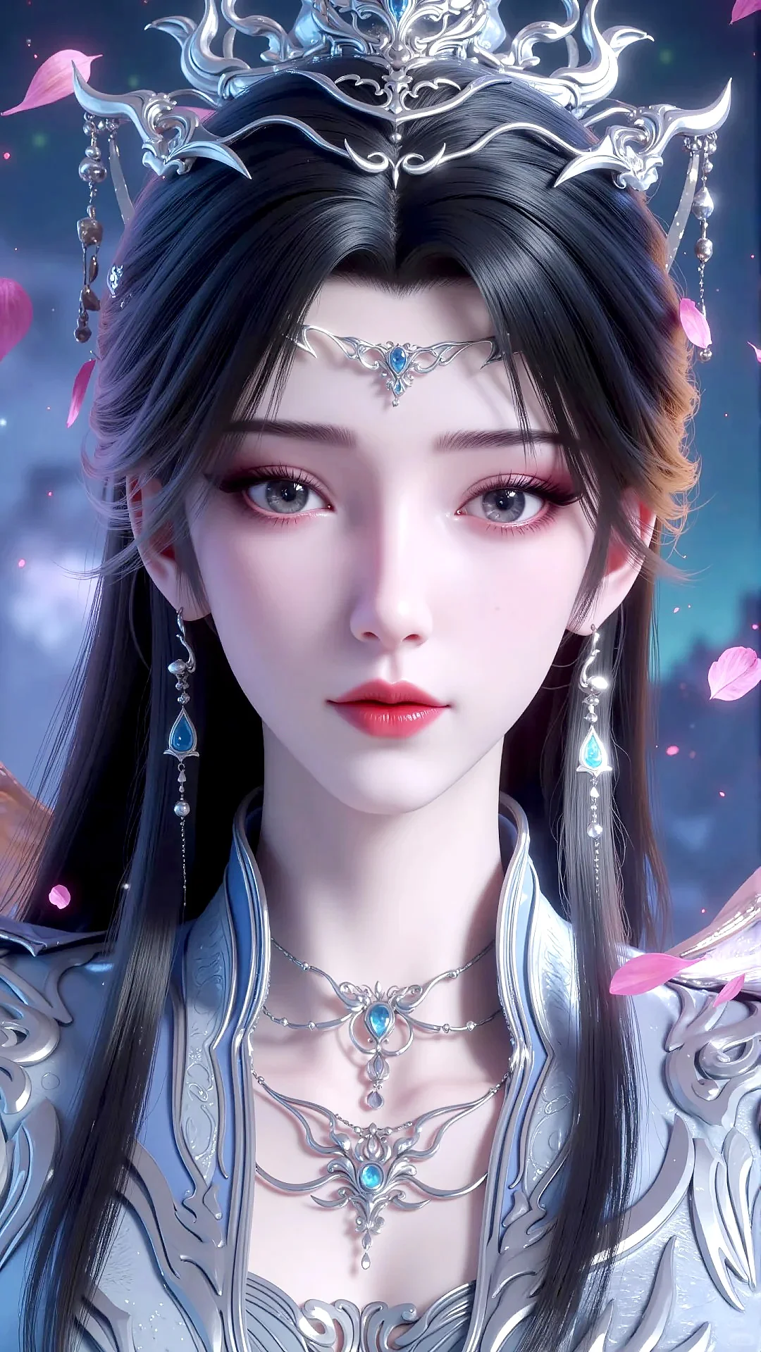女神壁纸｜李慕婉剧场版手机高清动漫壁纸AI