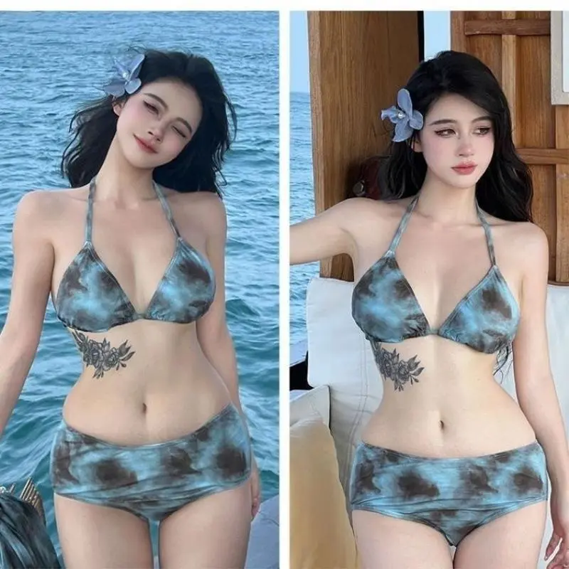 🌴度假小心机｜大码MM纯欲风比基尼三件套👙