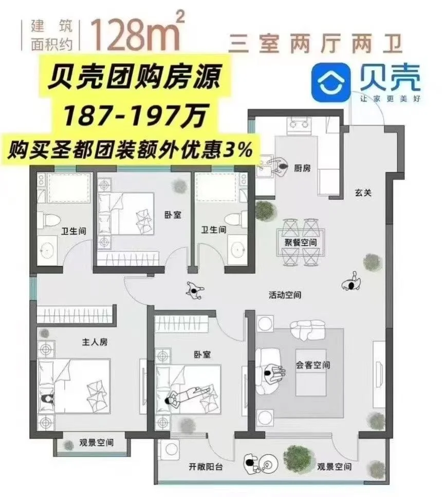 历下区花园路地铁团购房源，价格太合适了🏡