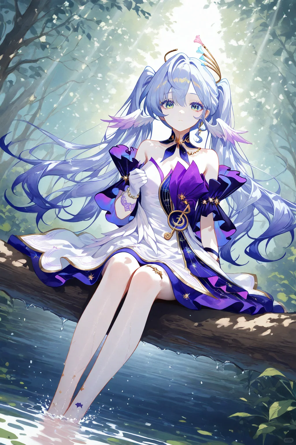 申鹤芭芭拉白丝旗袍女仆