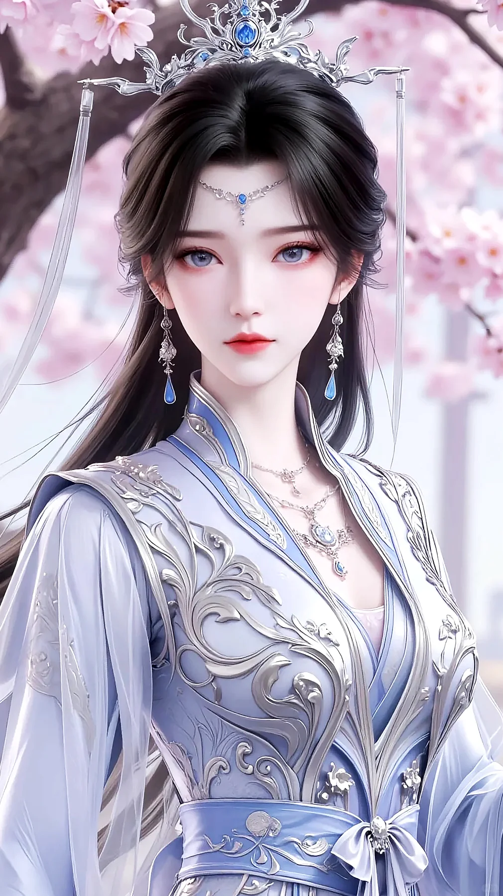 女神壁纸｜李慕婉剧场版手机高清动漫壁纸AI