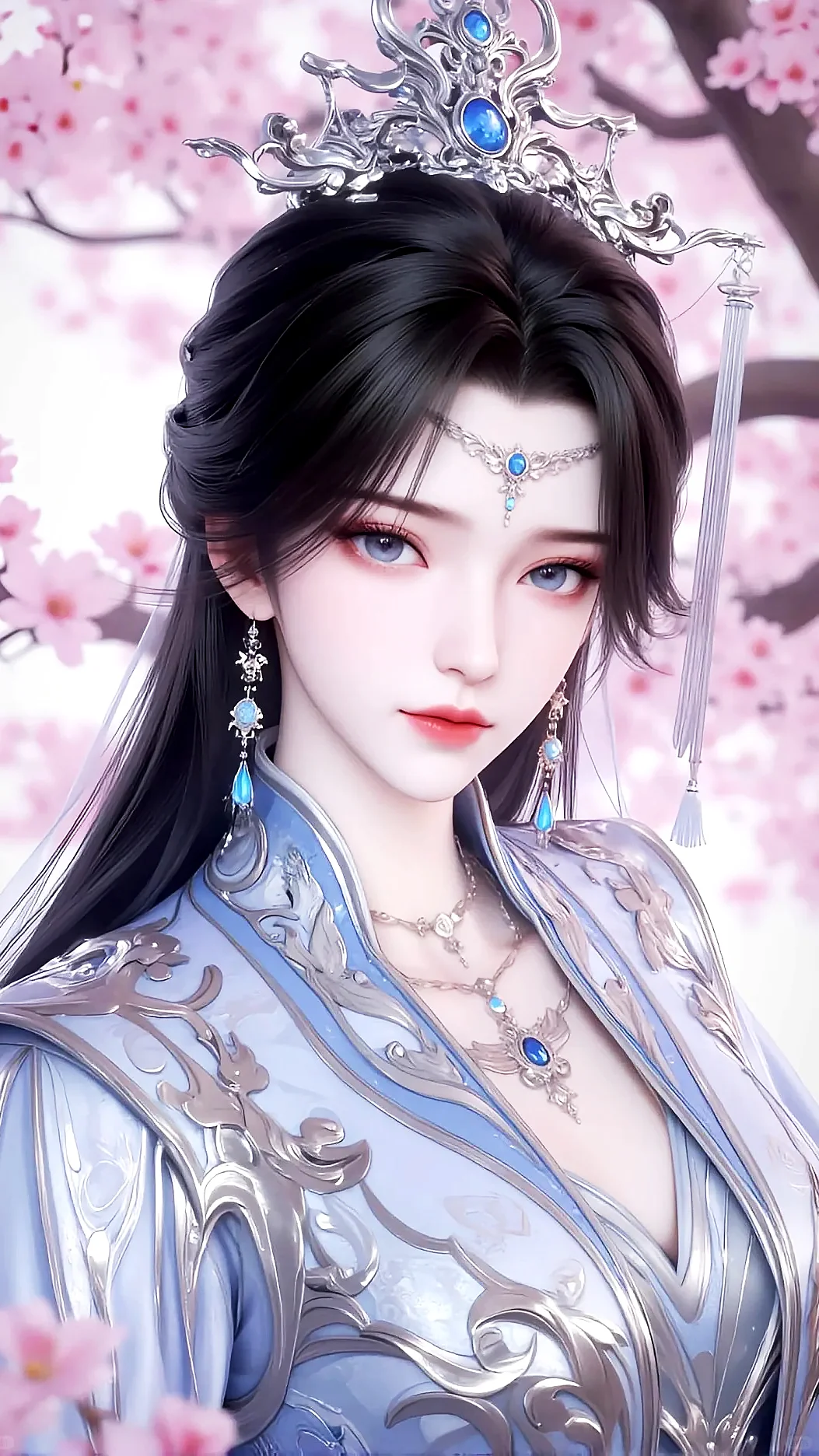 女神壁纸｜李慕婉剧场版手机高清动漫壁纸AI