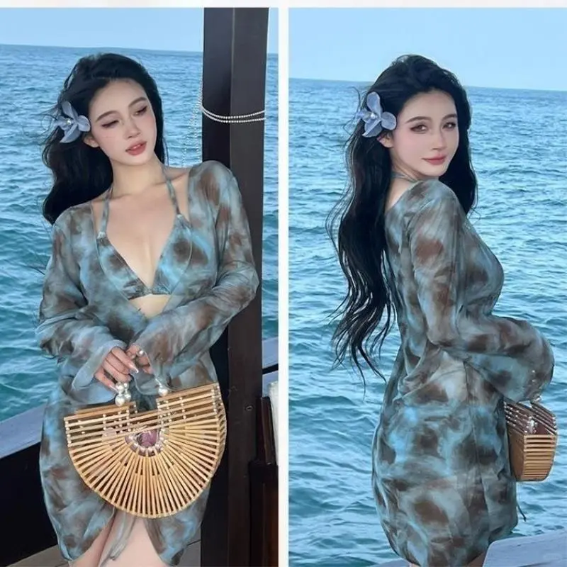 🌴度假小心机｜大码MM纯欲风比基尼三件套👙