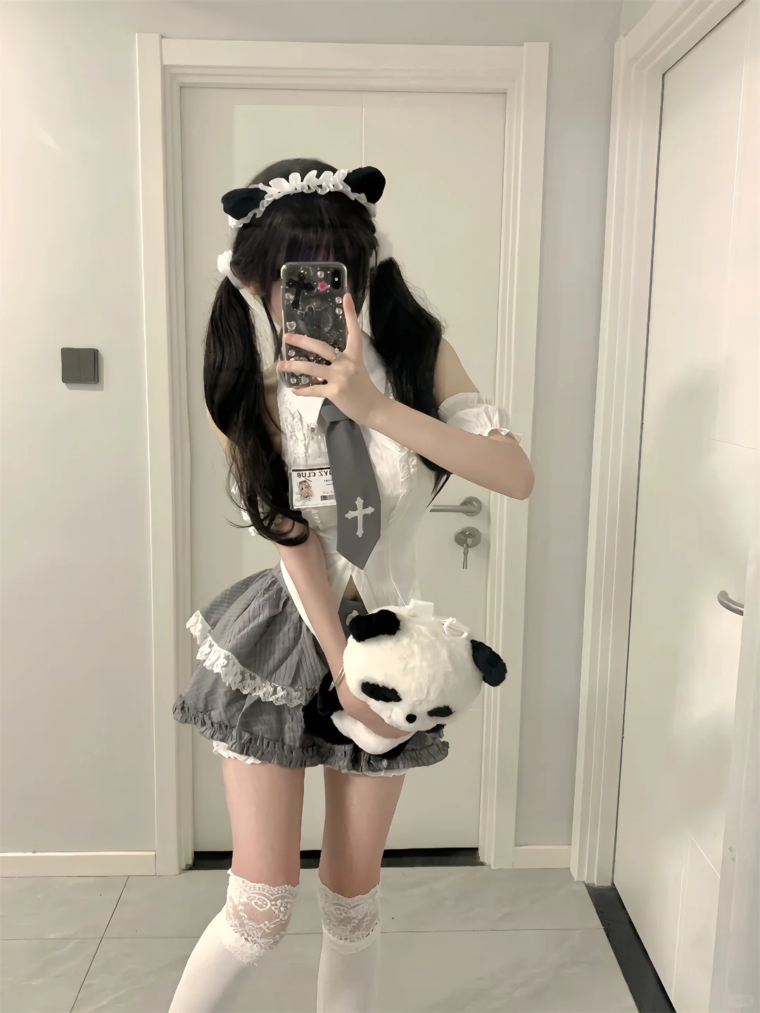 虚拟学院~小众不撞款白色衬衫上衣套装