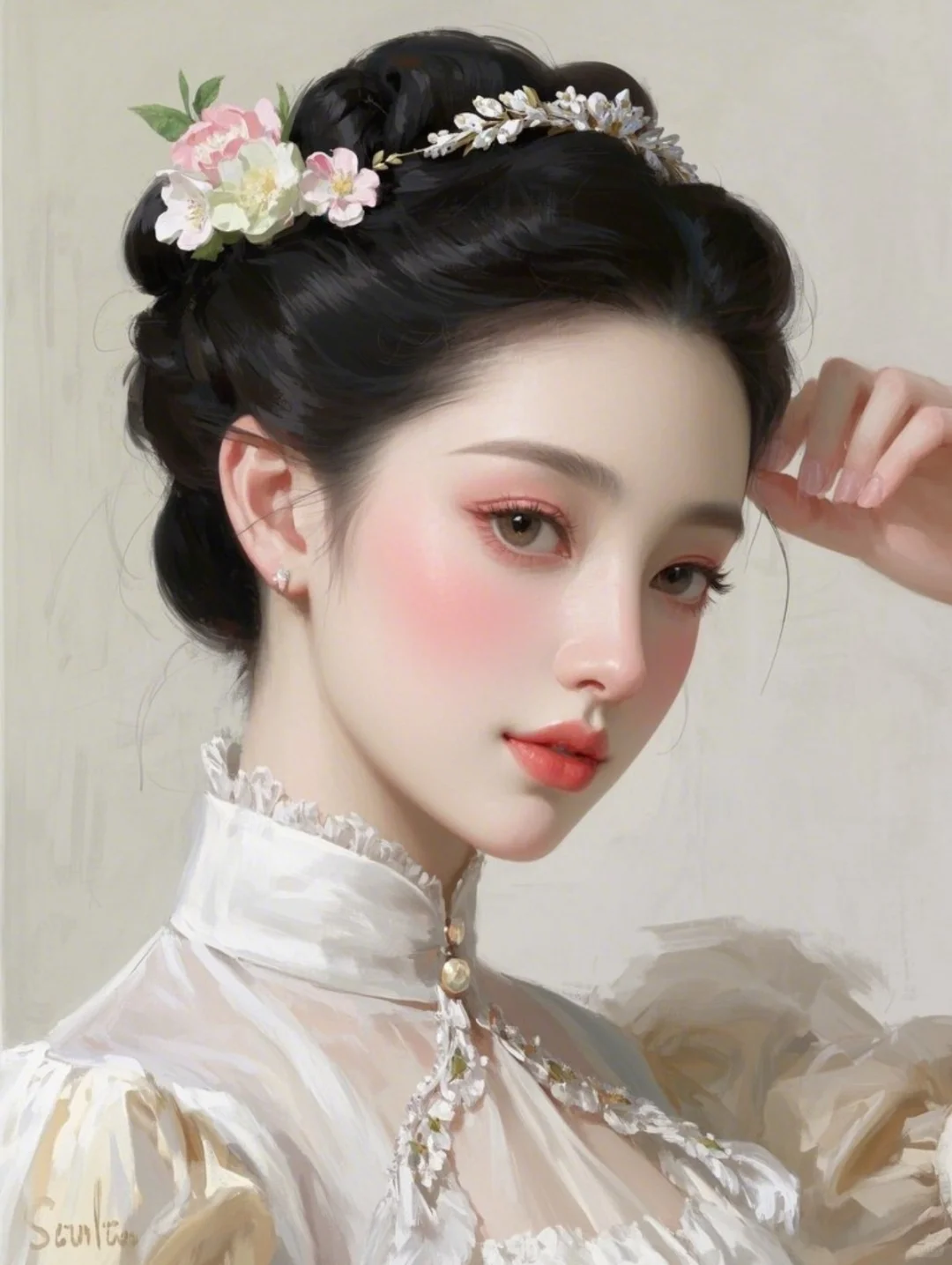 头像里的东方古典韵味