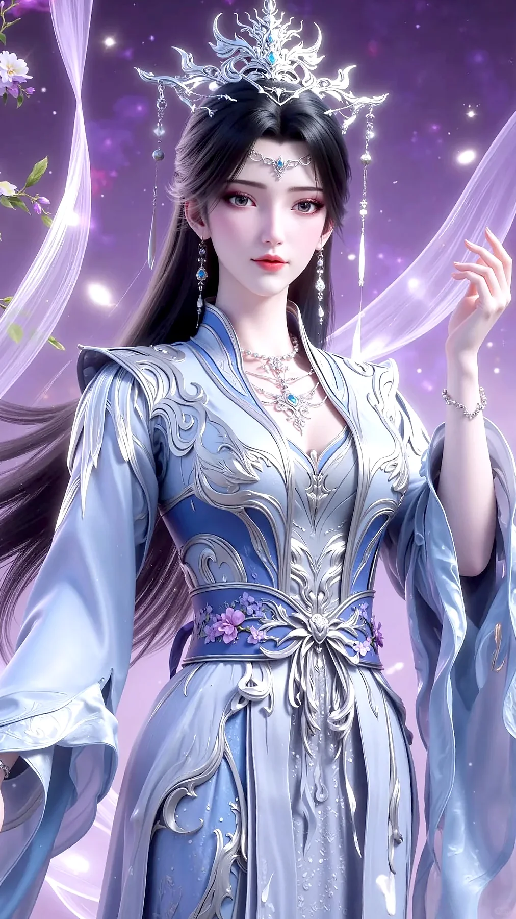 女神壁纸｜李慕婉剧场版手机高清动漫壁纸AI