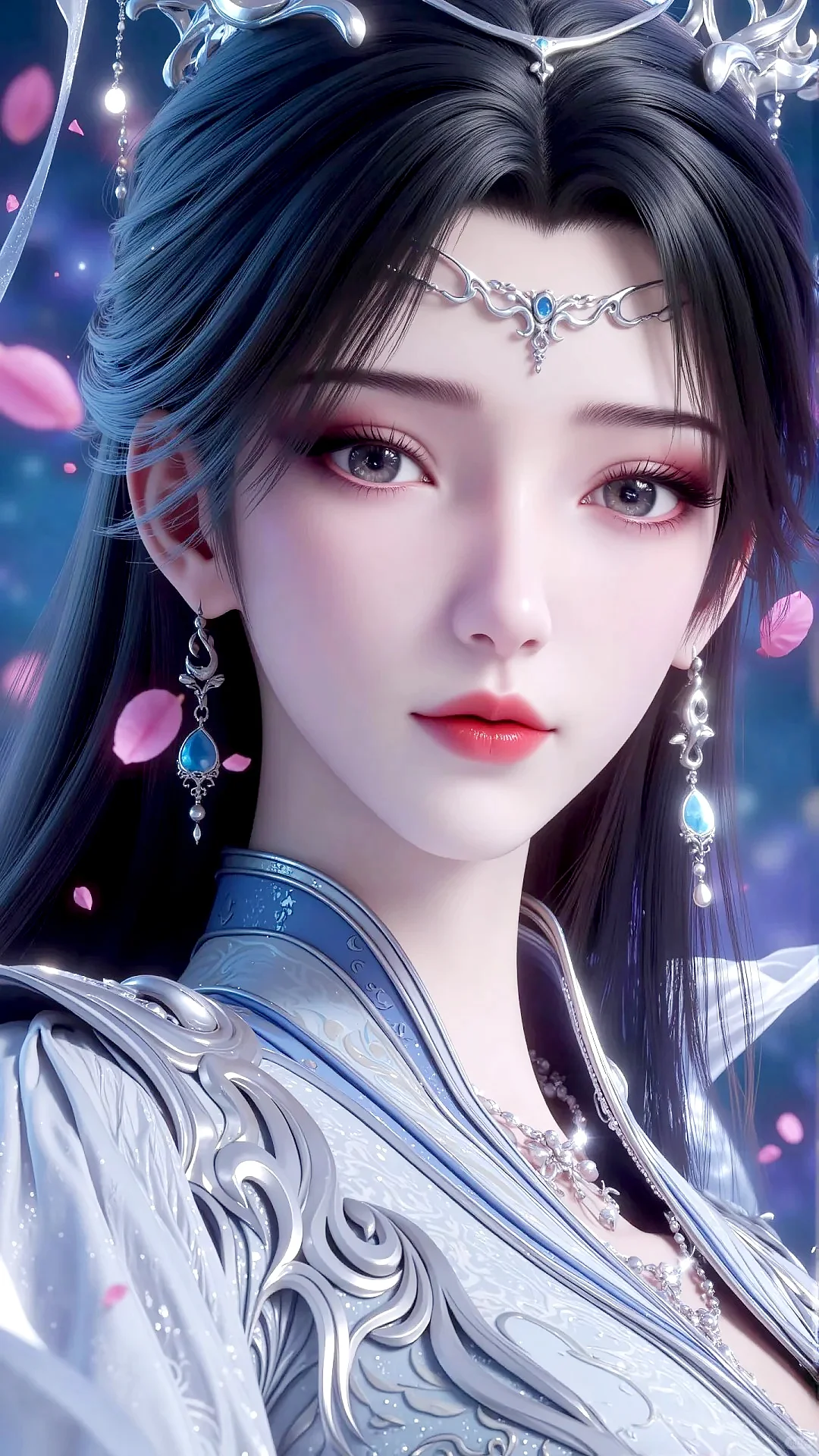 女神壁纸｜李慕婉剧场版手机高清动漫壁纸AI