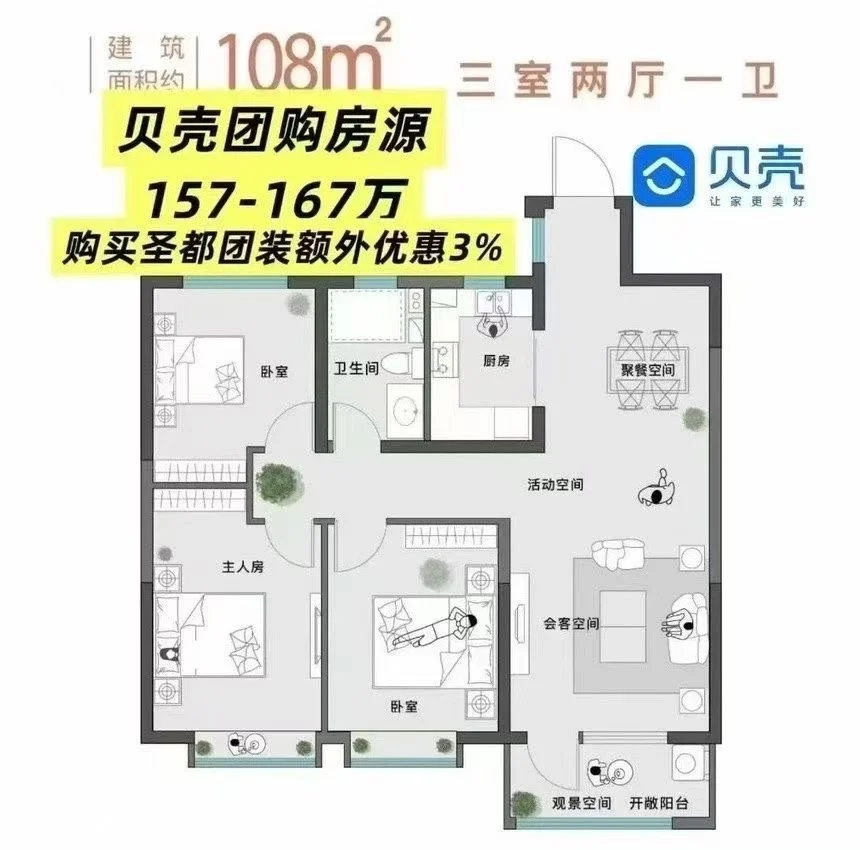 历下区花园路地铁团购房源，价格太合适了🏡