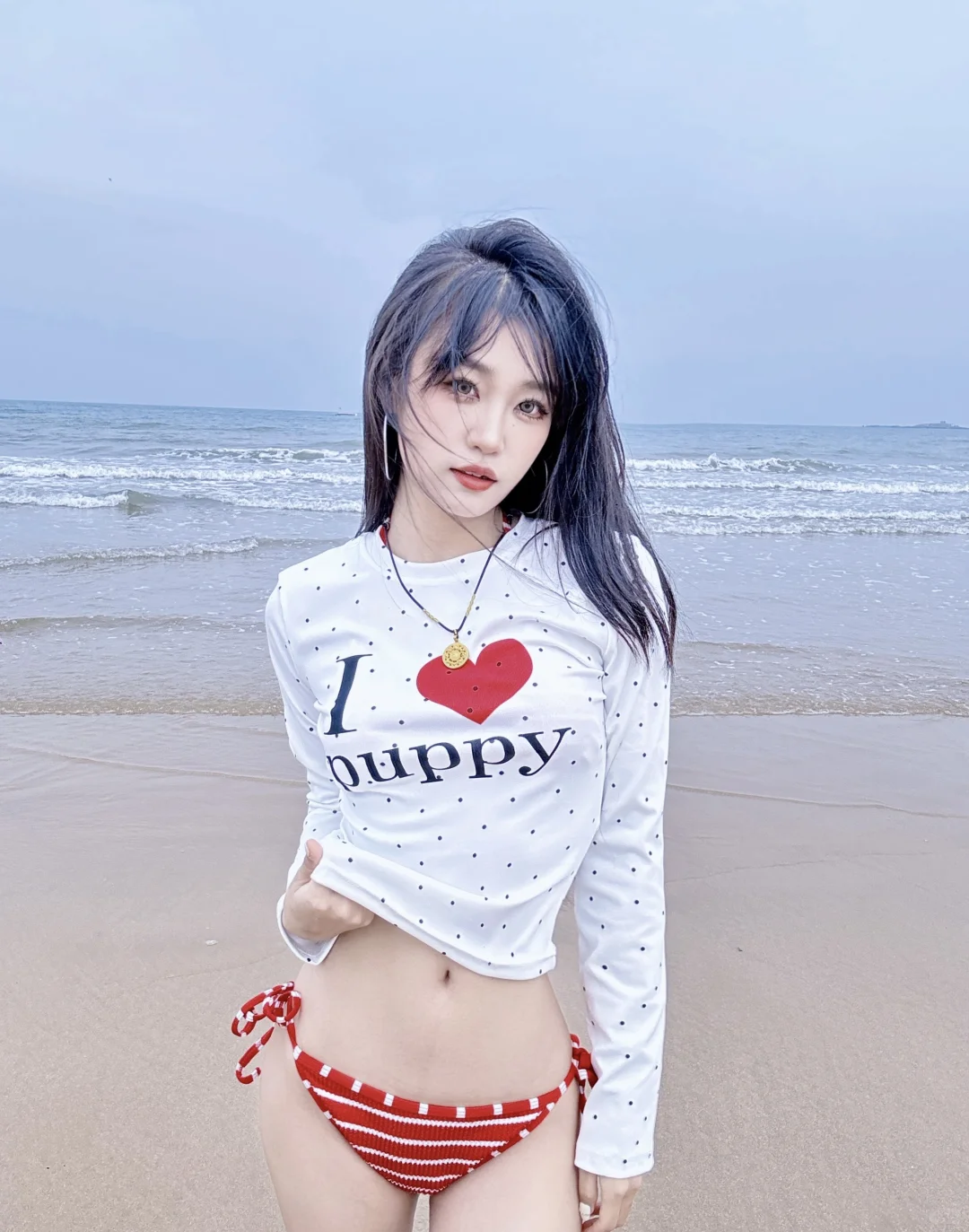 挑战第一次穿比基尼👙