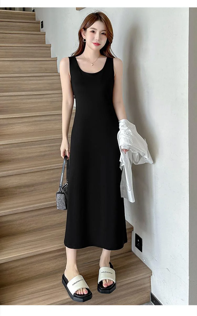 百搭时尚新款垂感长款女士高级感显瘦