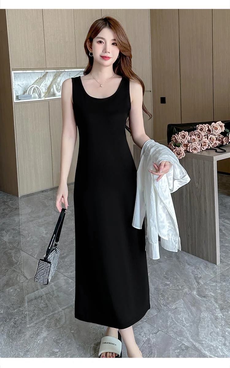 百搭时尚新款垂感长款女士高级感显瘦