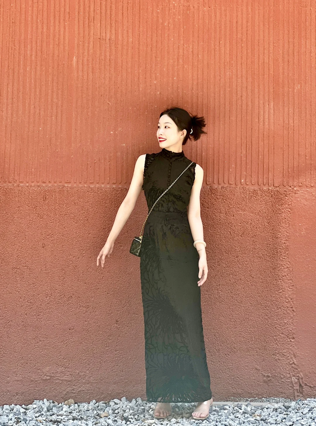 黑丝绒 美人把裙子穿得太好看啦