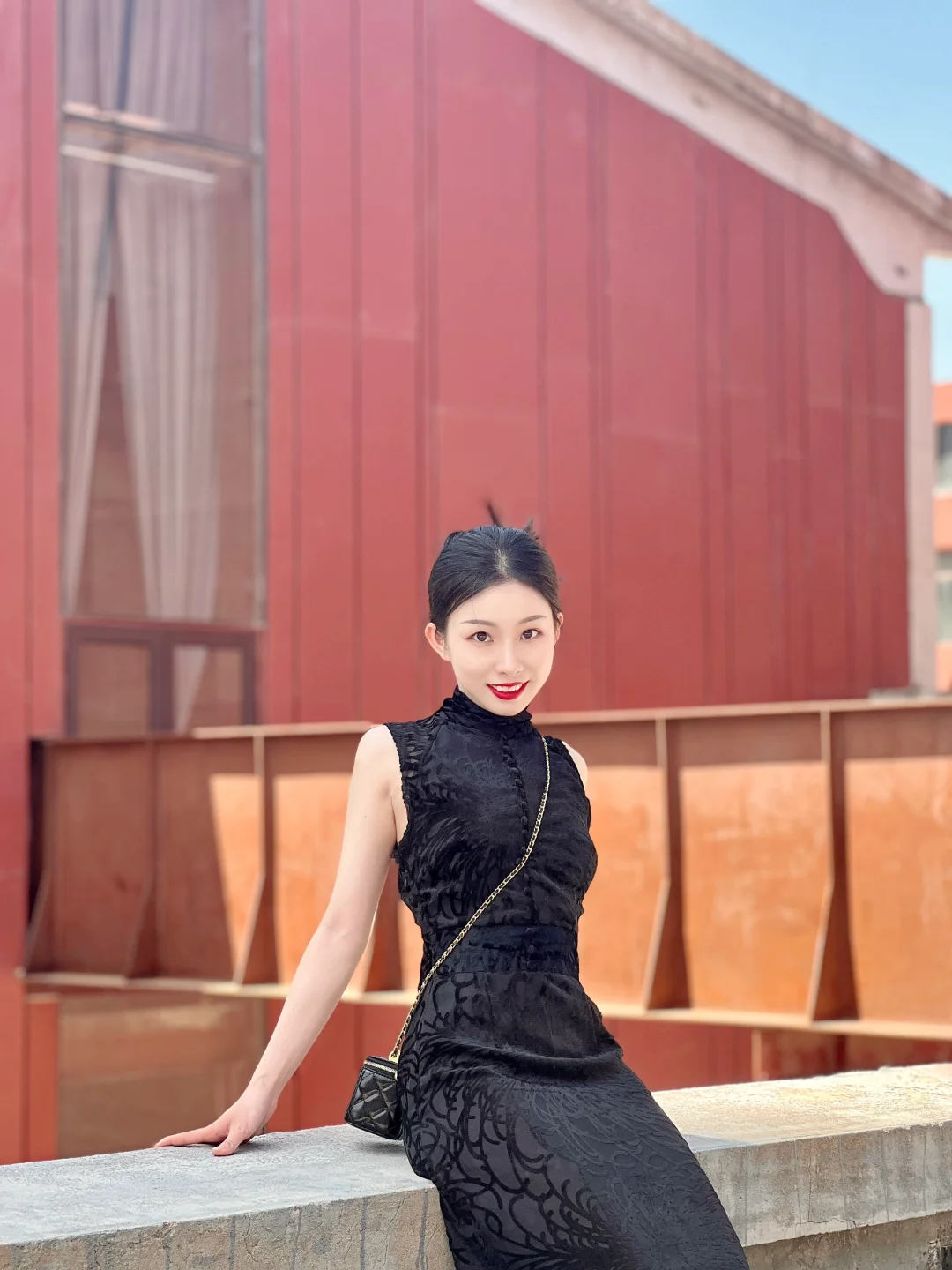 黑丝绒 美人把裙子穿得太好看啦