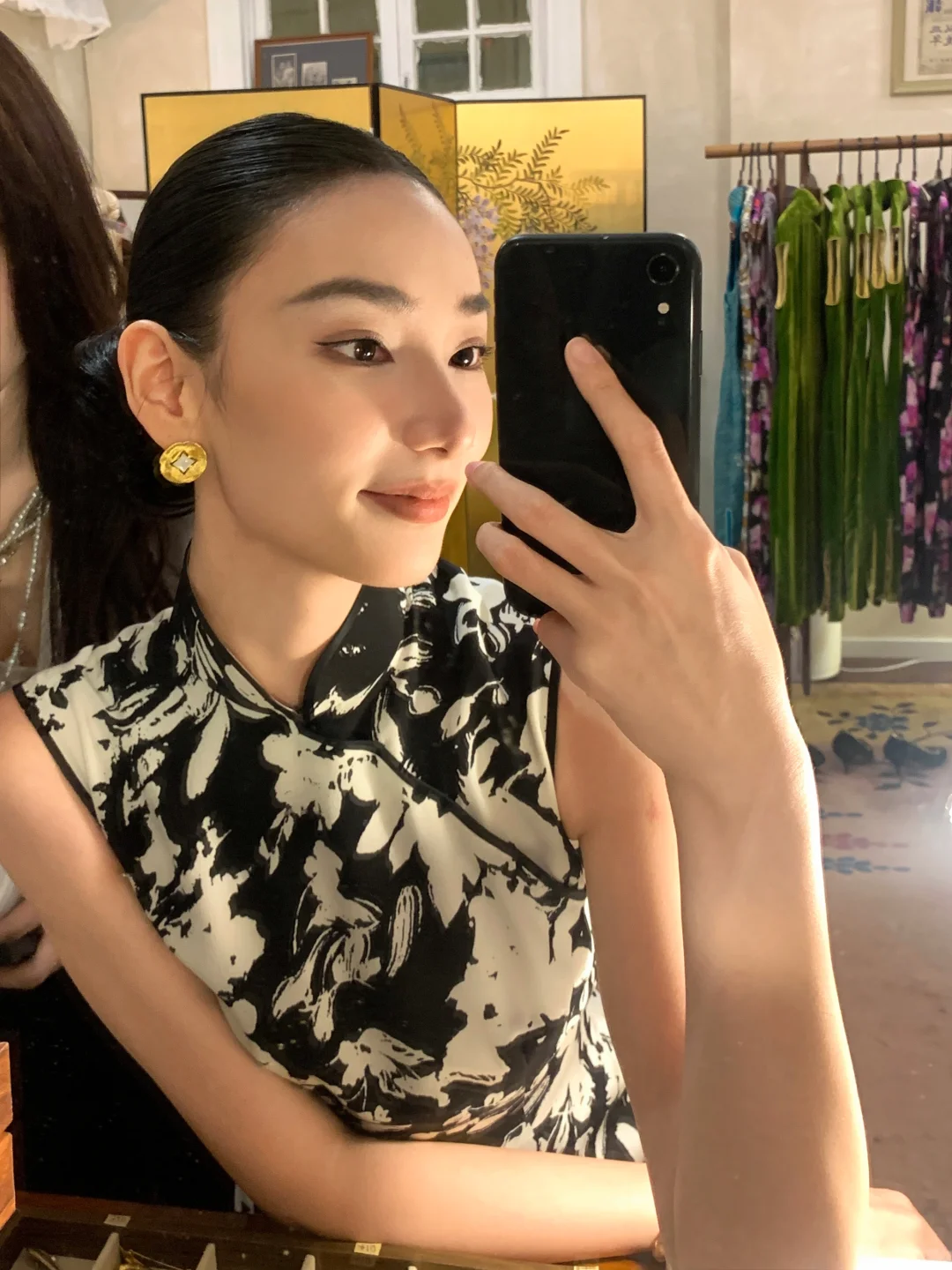 最近痴迷旗袍，试上了曼玉同款