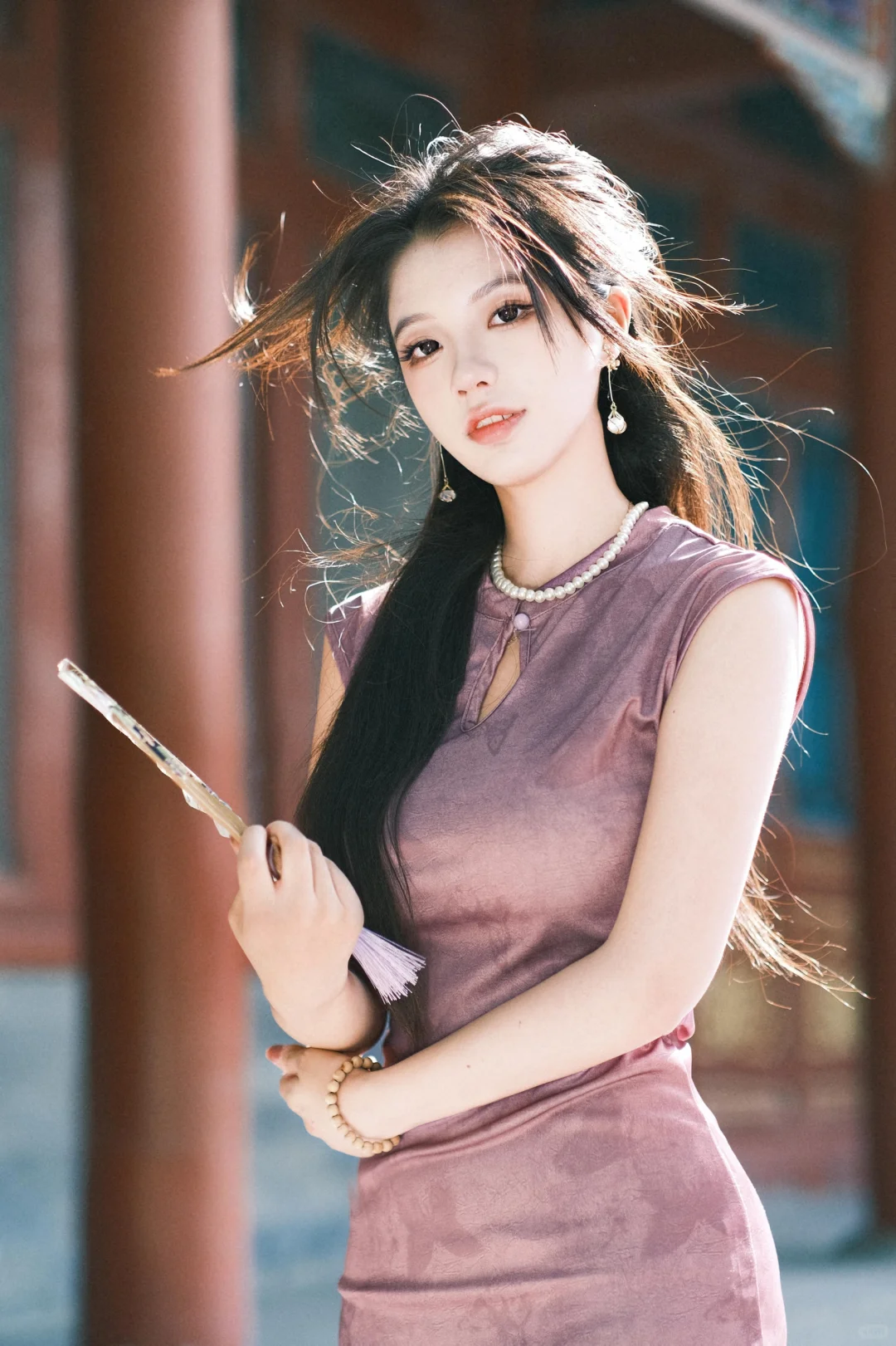 当清华女大第一次穿旗袍拍照