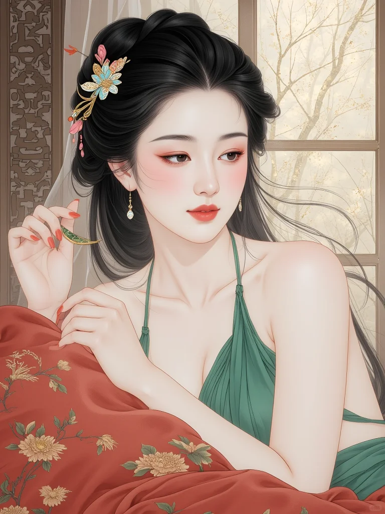 芙蓉帐暖度春宵……（二）。