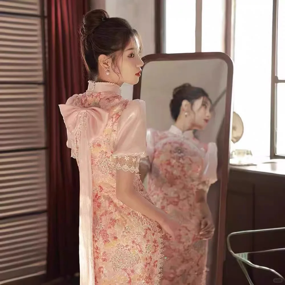 新中式旗袍【淘宝搜：蓉燊服饰店】