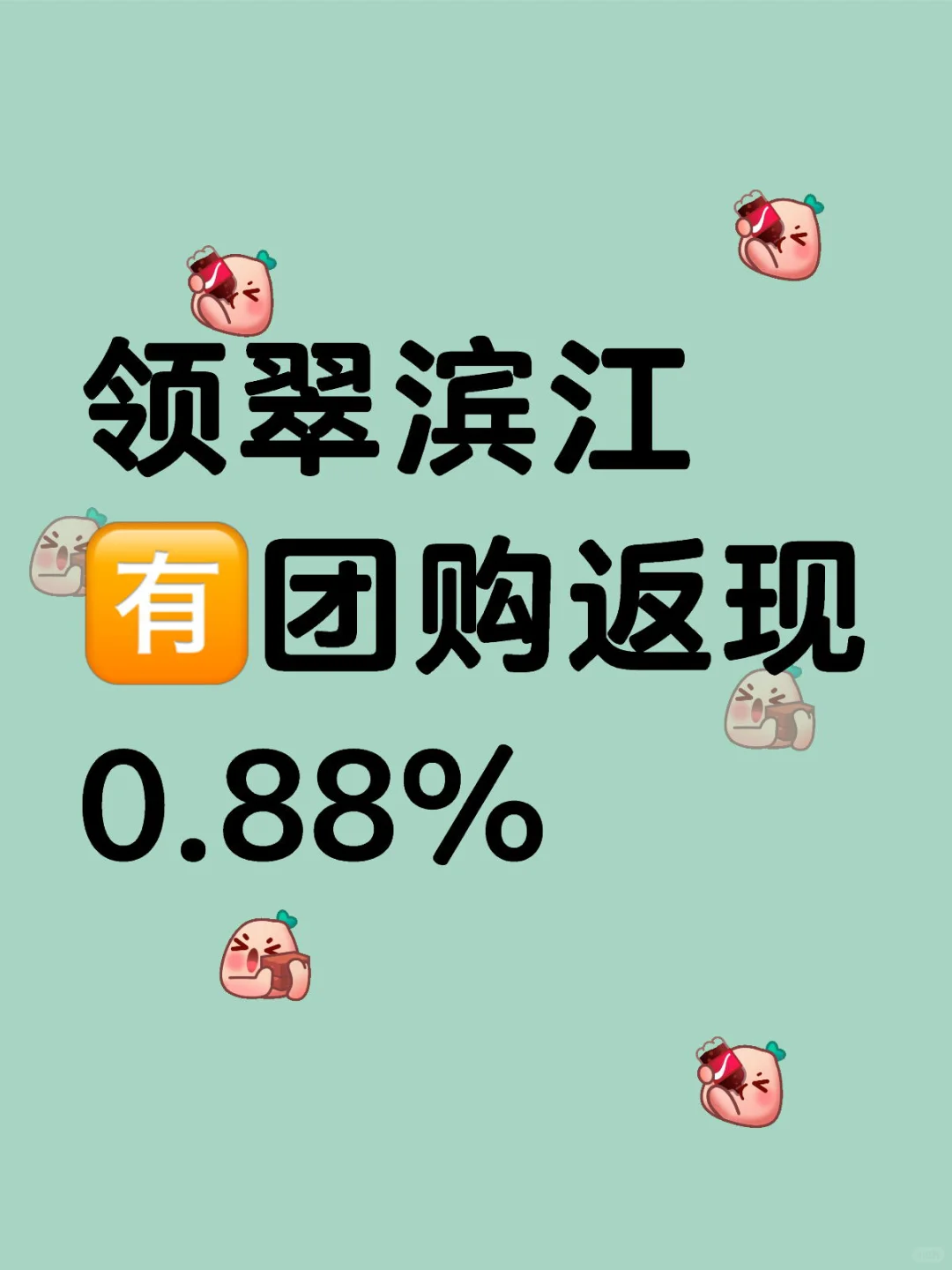 领翠滨江 🈶️团购返现0.88%
