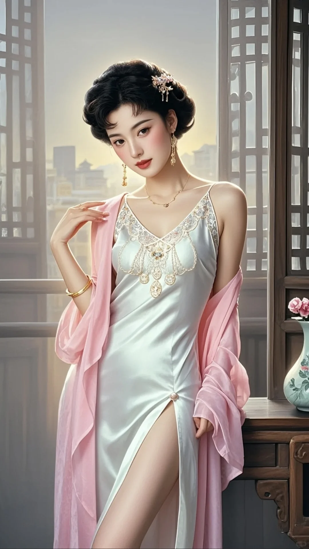 古风美人、绘画分享、美到骨子里的古风美人