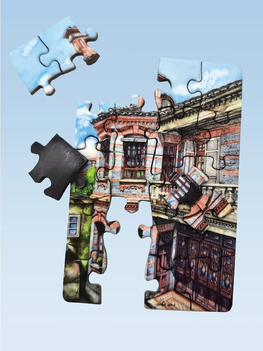 🏠上海浪漫洋房💫拼图冰箱贴