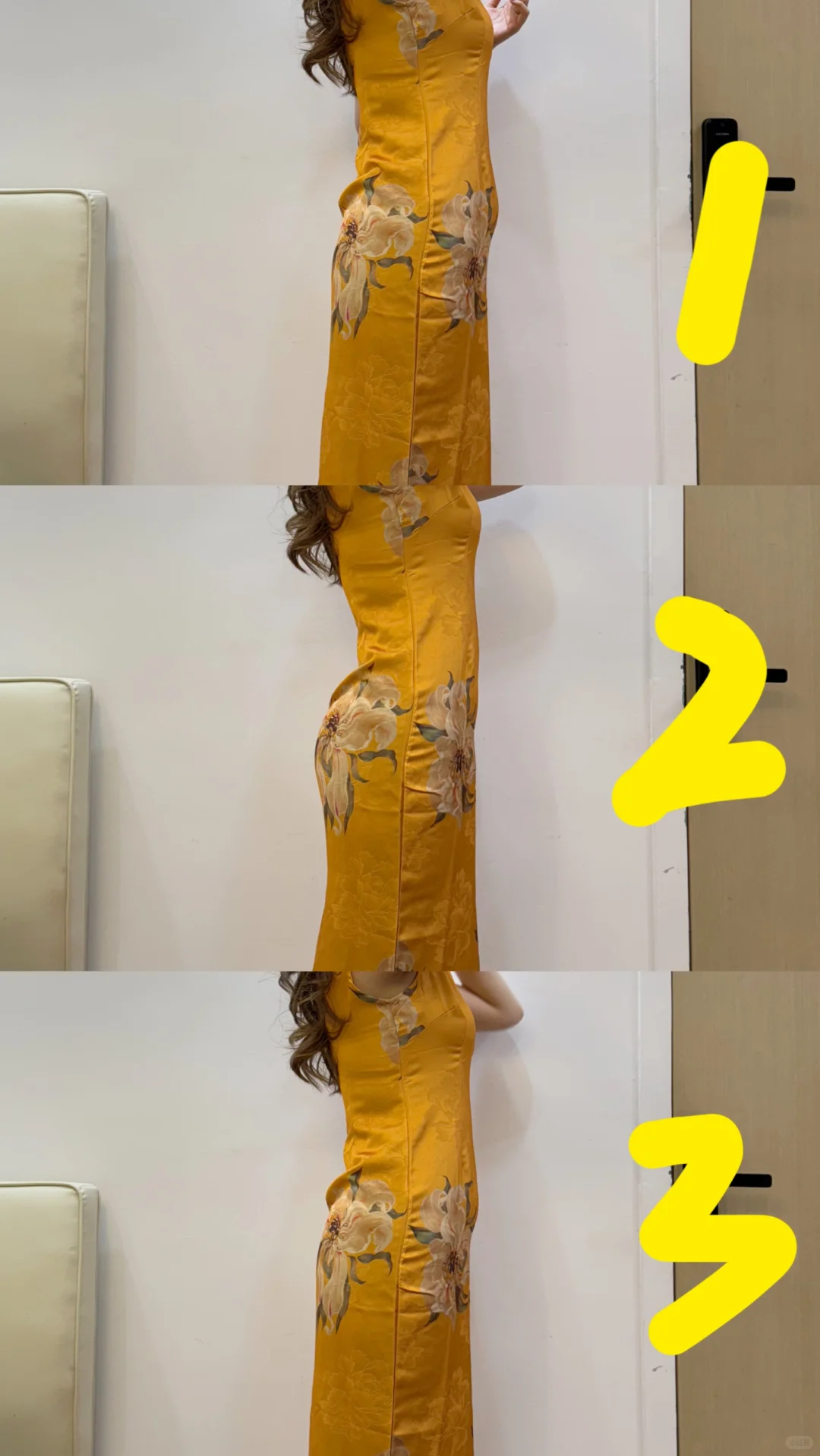 梨形第一次穿旗袍领证，刘亦菲们留哪条啊？