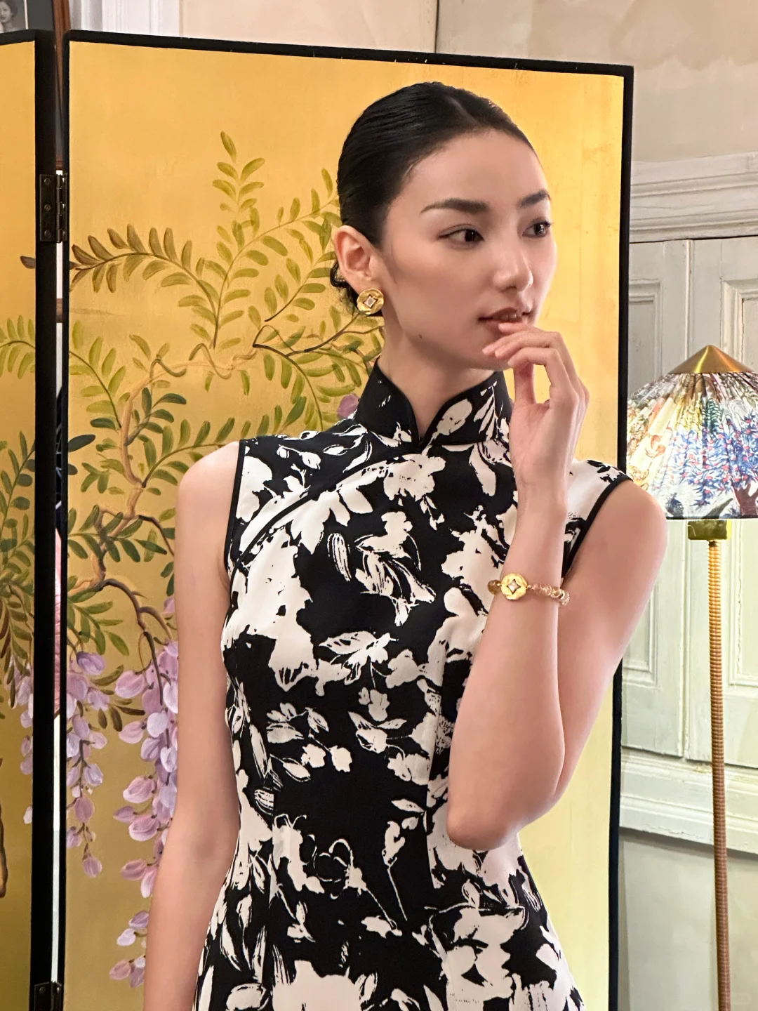 最近痴迷旗袍，试上了曼玉同款